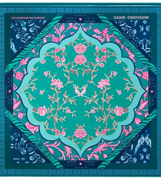 Mat - Teal Floral