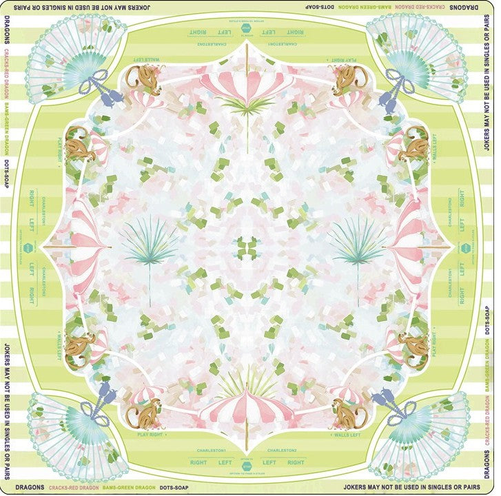 Mat - Cyan Fan Flower