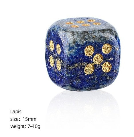 Lapis 15mm jade dice for mahjong
