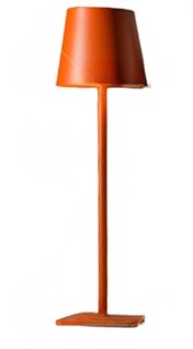 Orange mahjong table lamp for mahjong game tables