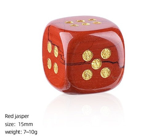Red Jasper 15mm jade dice for mahjong
